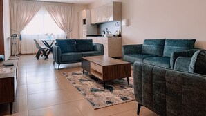 Family Apartment | Living area - Sky Suites Airport (Accra)