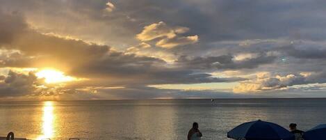Sun loungers, beach towels