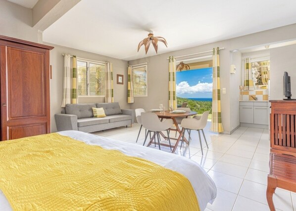 Superior Studio, 1 King Bed with Sofa bed, Sea View | View from room