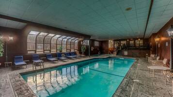 Indoor pool, a heated pool