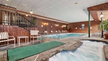 Indoor pool, a heated pool