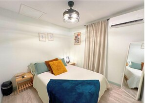 2 bedrooms, iron/ironing board, WiFi, bed sheets