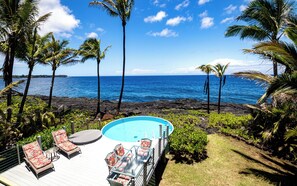 Piscine extérieure, piscine chauffée