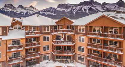 Canmore Hotel Room | Fireplace + BBQ Patio