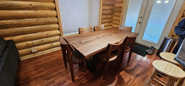 Dining Area - Beautiful Log Home with Access to the Kenai River (Soldotna)