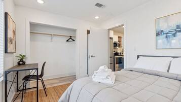 Desk, iron/ironing board, free WiFi, bed sheets