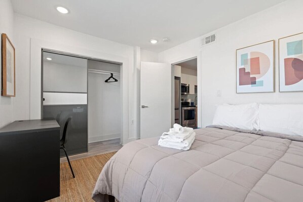 Desk, iron/ironing board, free WiFi, bed sheets