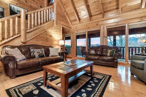 TV, fireplace, video games