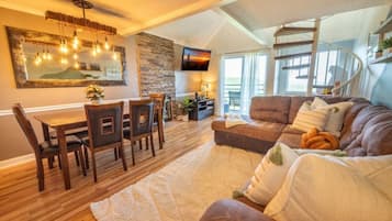 Télévision, cheminée