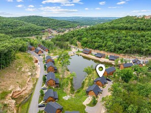 Exterior - Cabin with Pond View, Private Hot Tub, Indoor Pools & Free Attraction Tickets (Hollister)