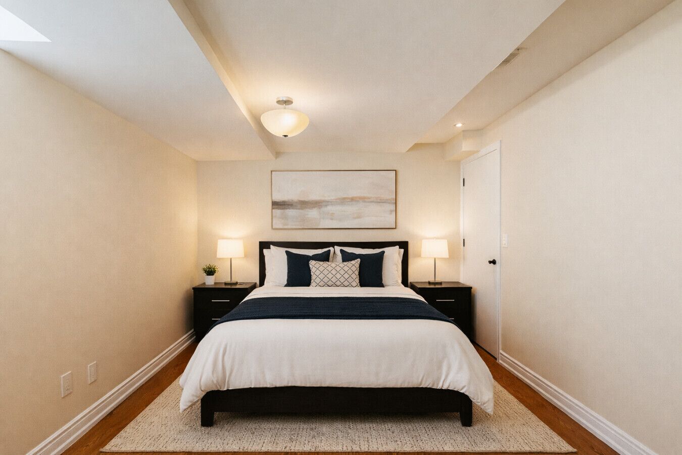 1 chambre, bureau, fer et planche à repasser, lit parapluie