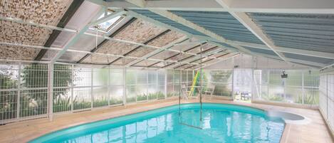Indoor pool, a heated pool