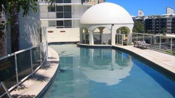 A heated pool