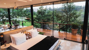 Loft luxo, vista para a colina | 1 quarto, Wi-Fi de cortesia