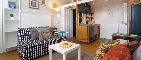 TV connectée, cheminée