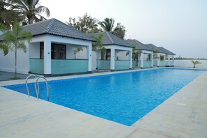 Deluxe Cottage, 1 King Bed, Pool View | Living area | Flat-screen TV - DEE COTTAGE (Nagercoil)