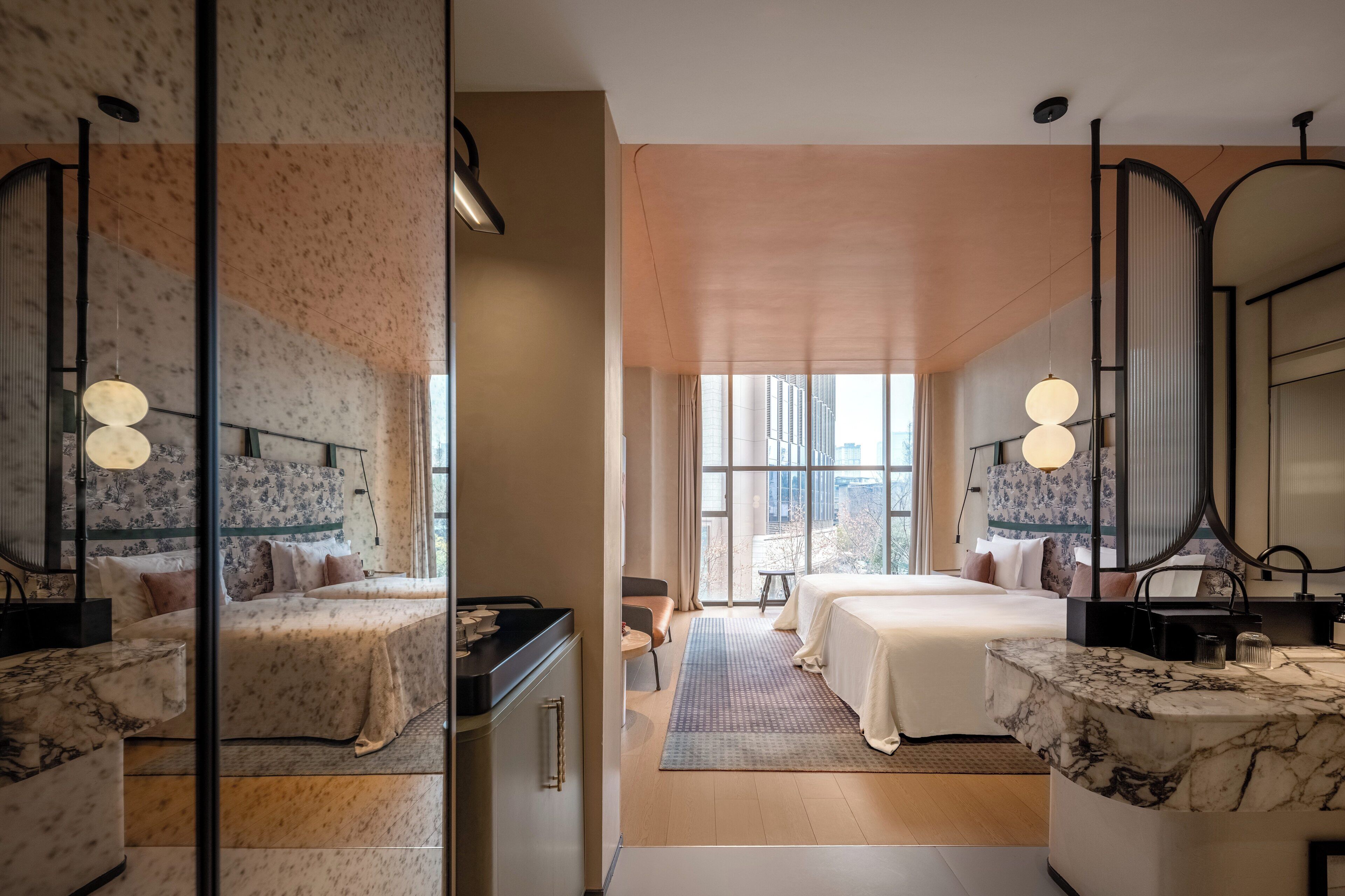 华丽双床房 | 熨斗/熨板、免费 WiFi