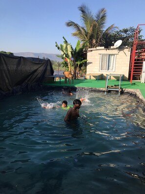 Seasonal outdoor pool - ingawale farmhouse  (Satara)