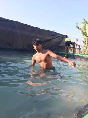Seasonal outdoor pool - ingawale farmhouse  (Satara)