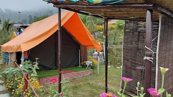Tent, Non Smoking, Garden Area | 1 bedroom, memory foam beds, free WiFi