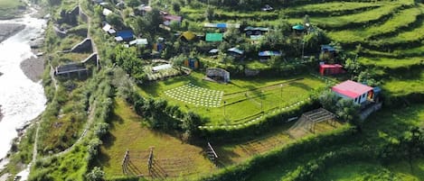 Blick von der Unterkunft