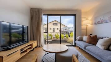 TV, fireplace, offices