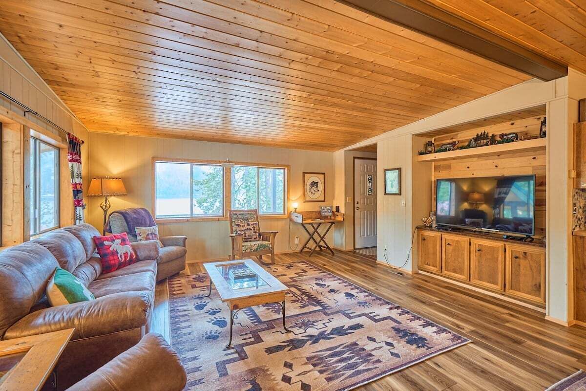 TV connectée, cheminée