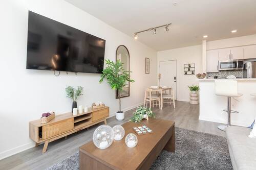 Apartament Deluxe | Sala d'estar | Televisor