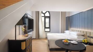 Appartement Duplex Signature, plusieurs lits, salle de bains privée, vue ville | Literie de qualité supérieure, surmatelas