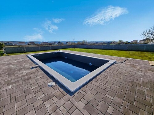 Charming Holiday House in Ljubač with Private Pool and Mountain Views