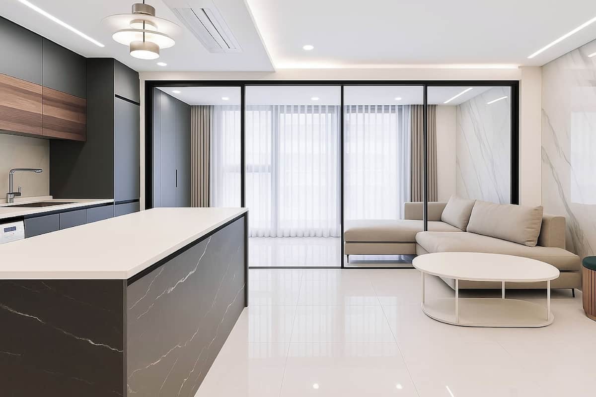 STAY-G A (DOUBLE BED) | Living room | 65-inch TV with cable channels, Netflix, heated floors