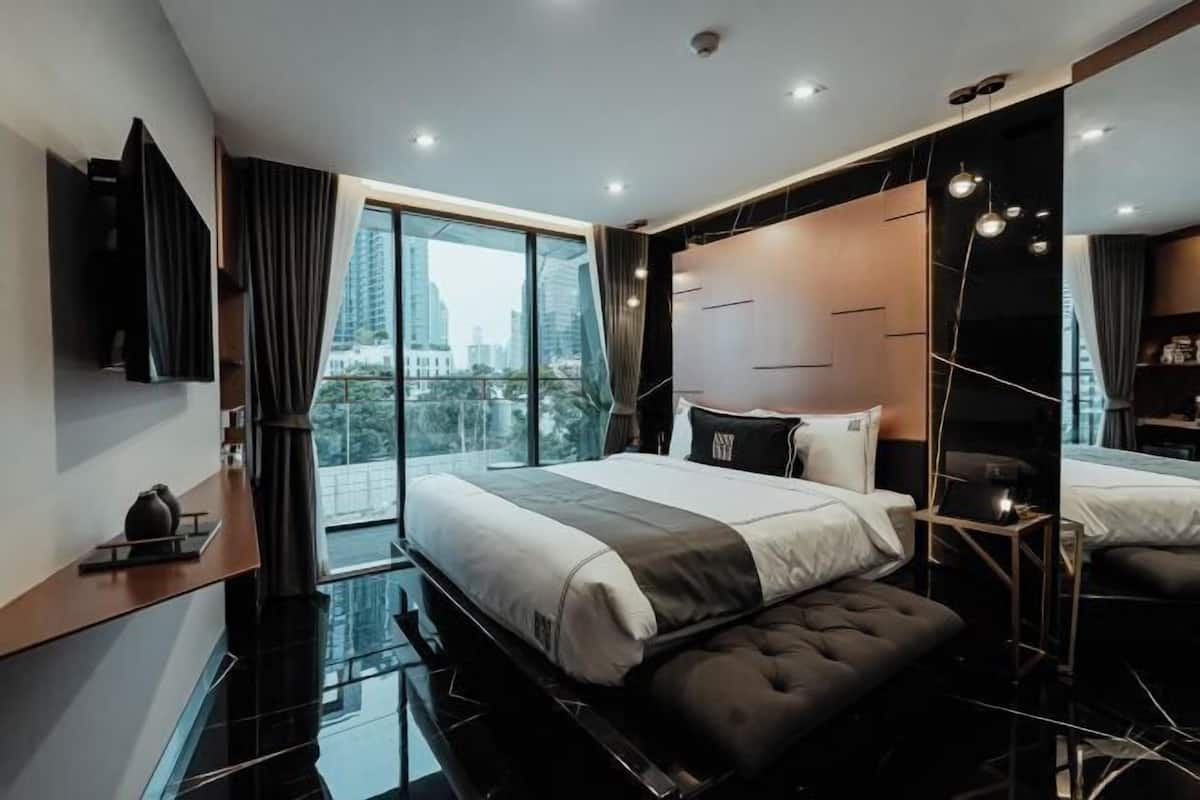 Luxe beddengoed, pillowtop-bedden, een minibar, een kluis op de kamer