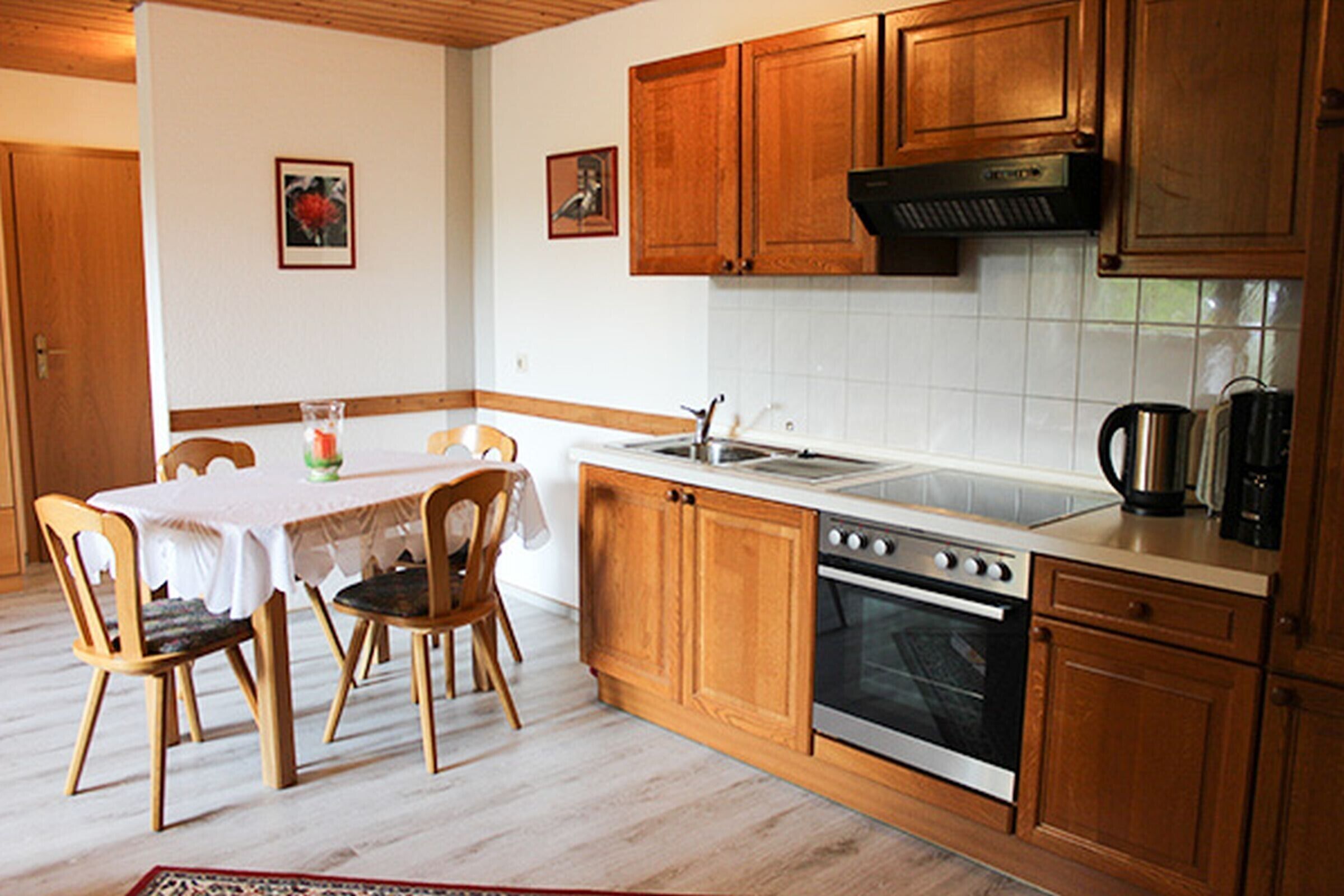 Fridge, oven, stovetop, coffee/tea maker