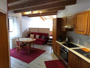 Fridge, oven, stovetop, coffee/tea maker - Apartment 'C' with Balcony and Wi-Fi (Lonsee)