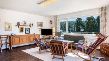 Fernseher, Kamin, DVD-Player