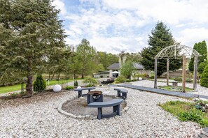 Property grounds - Holiday Apartment 'Am Wasser' with Lake View, Shared Terrace and Wi-Fi (Groß Lindow)