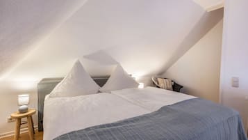 1 makuuhuone, vuodevaatteet