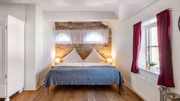 1 makuuhuone, vuodevaatteet