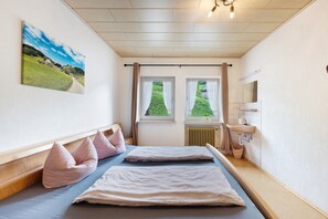 2 slaapkamers, een strijkplank/strijkijzer, gratis wifi, beddengoed