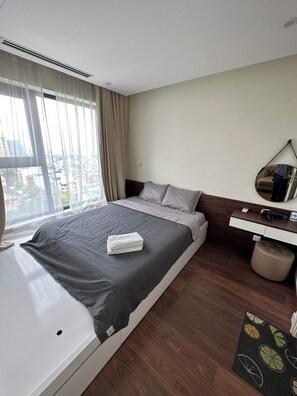 Deluxe Apartment, 2 Bedrooms, Balcony, City View | City view - Imperia Garden Apartments - Heart of City (Hanoi)
