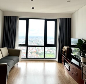 Appartement Deluxe, 1 chambre, balcon, vue ville | Vue sur la ville