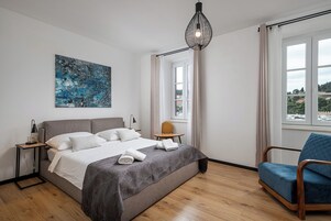 Quarto casal luxo, vista para o mar