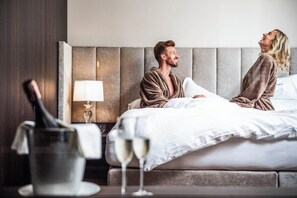 Luxe suite, uitzicht op bergen | Gratis wifi