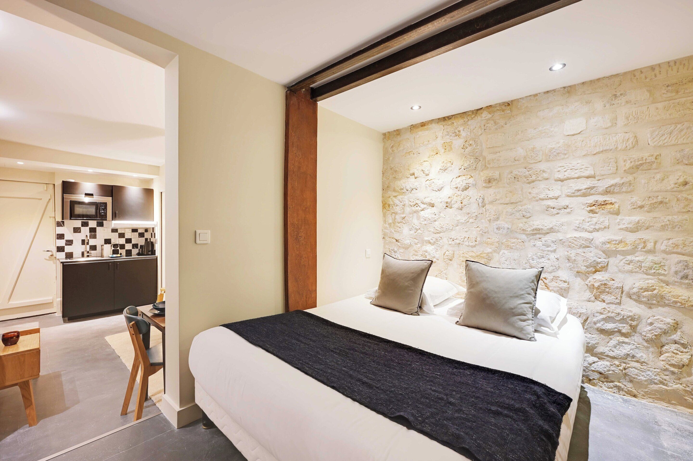 公寓 | 1 多间卧室、床单