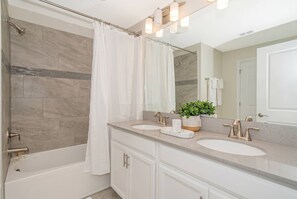 Hair dryer, towels