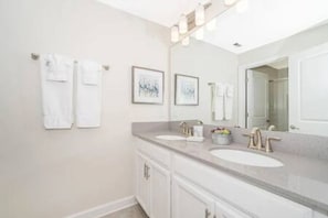 Hair dryer, towels