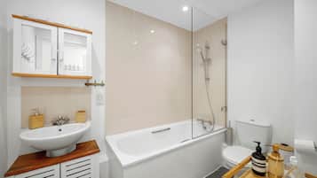 Towels, soap, toilet paper