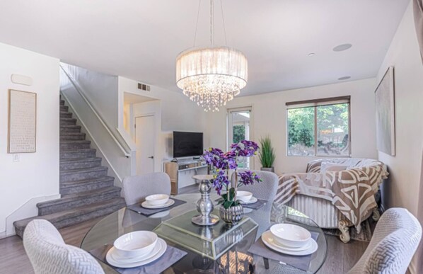 Condo, 5 Bedrooms, Balcony | Dining room - Welcome to Your So Cali Dream Oasis! Min Stay 1 mo (Carson)