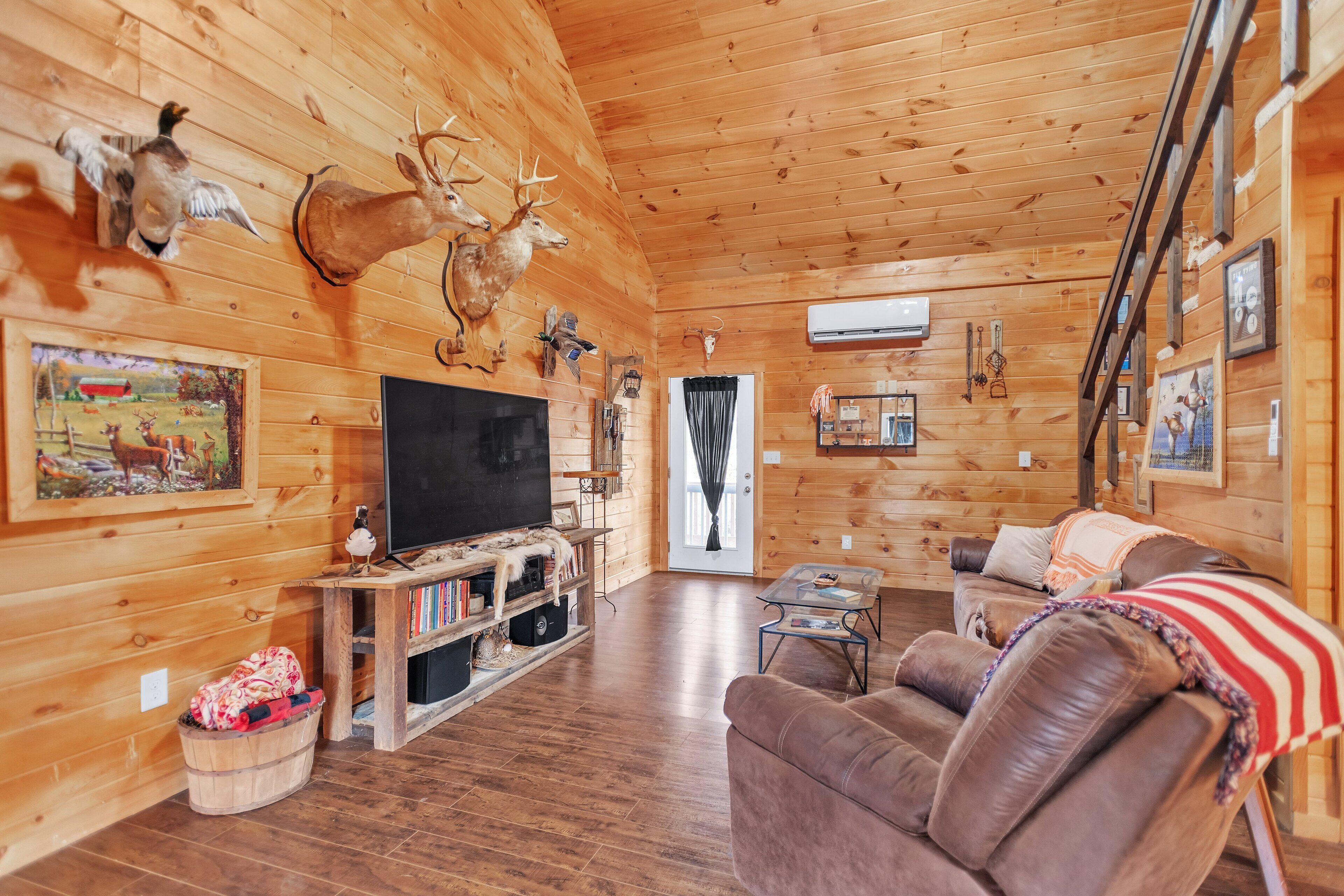 Hytte, 2 soverom | Oppholdsområde | Smart-TV