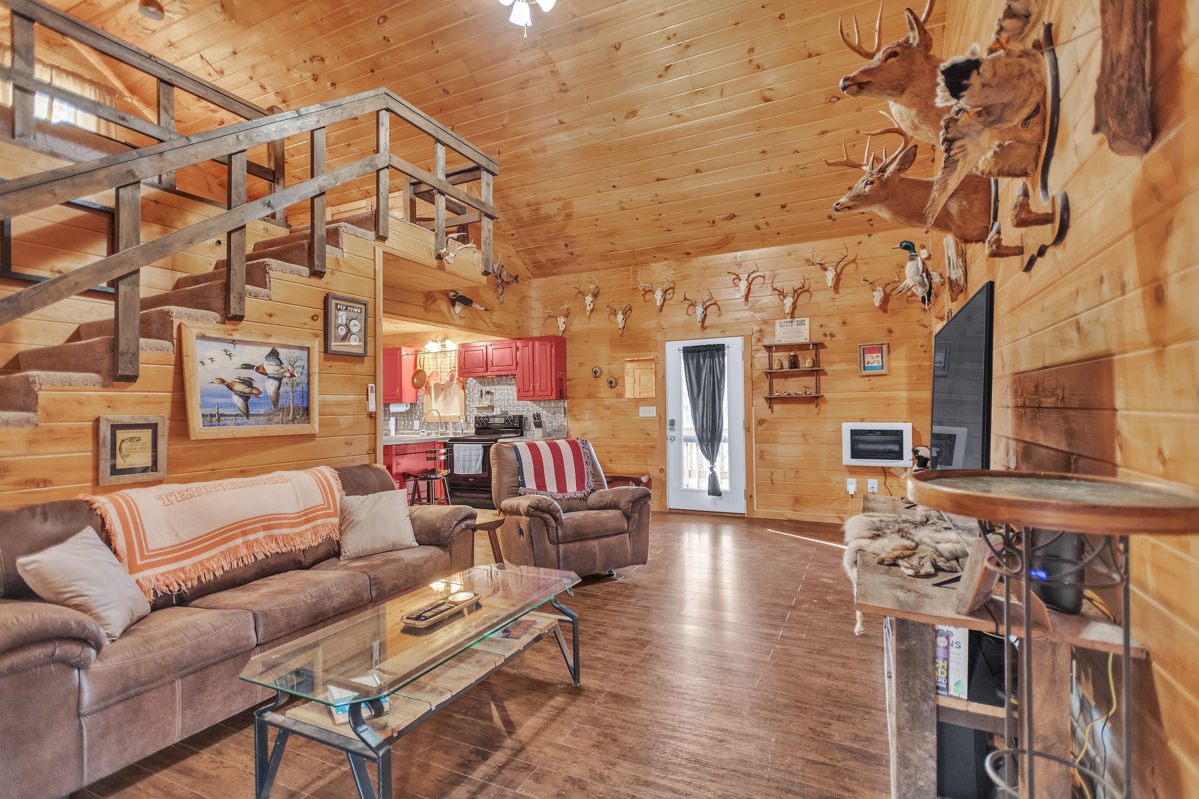 Hytte, 2 soverom | Oppholdsområde | Smart-TV